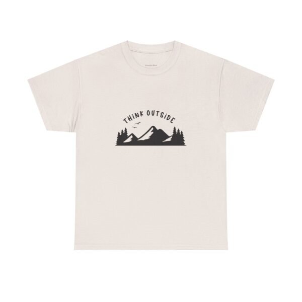 think outside hiking t shirt, unisex tee for outdoors lovers, adventure gift for friends, nature shirt, mountain hike top