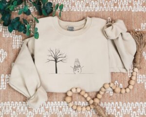 christmas snowman unisex sweatshirt