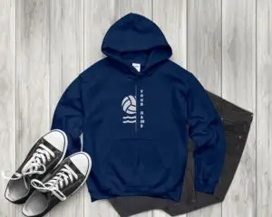 personalized water polo hoodie — custom name